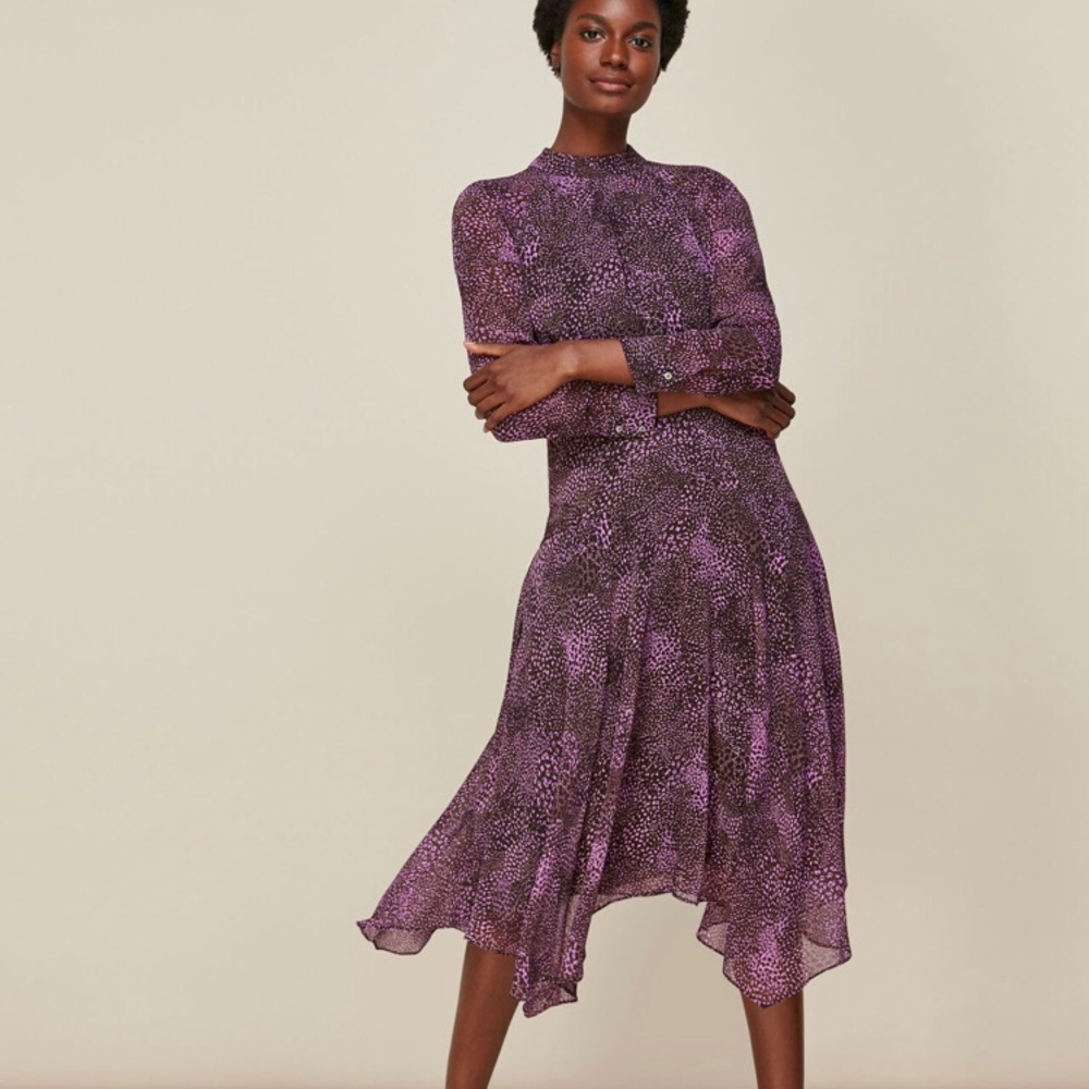 Whistles Snake Print Carlotta Dress
